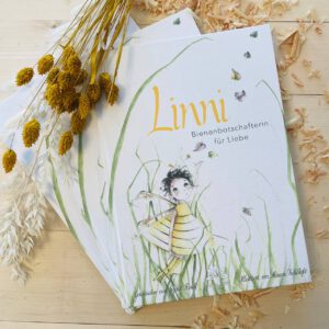 Linni Bienenbotschafterin für Liebe umweltfreundliches Kinderbuch Cover